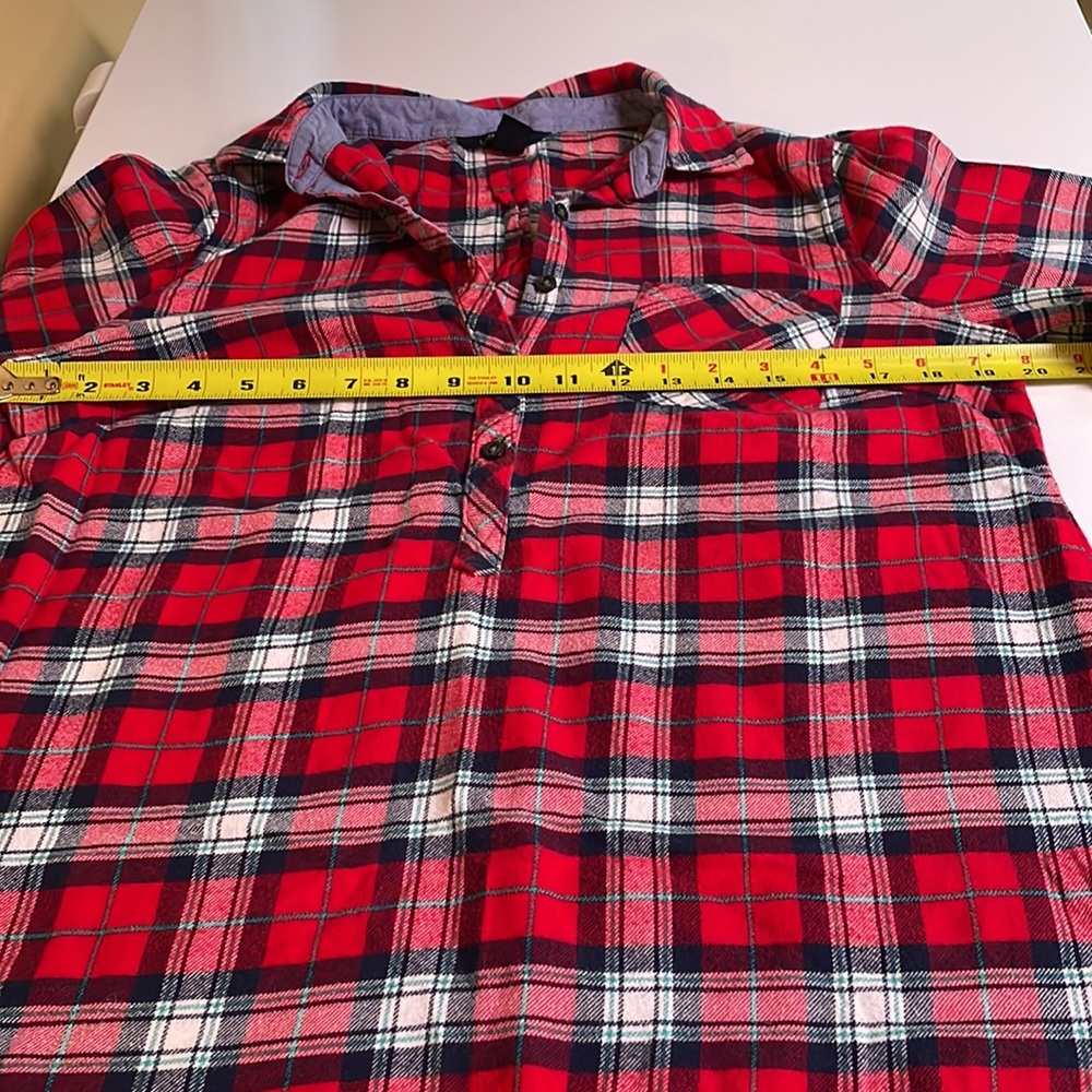 Plaid flannel Lands End tunic, small 6-8 - Picture 5 of 6